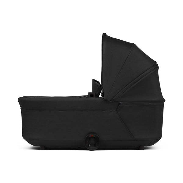 Joolz Hub² Cot – Premium Comfort, Breathable Mattress, Extendable UPF 50+ Canopy, Water-Repellent Fabric, One-Hand Release, Soft rPET Lining, Ventilated Design, Perfect for Newborns - Space Black