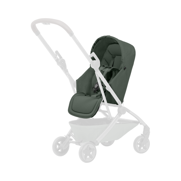 Joolz Aer² Nest to Seat | Fully Reclinable Seat | Adjustable Leg Rest | Airplane Friendly | 0–15kg | Folded Size: 53x45x105 CM - Forest Green